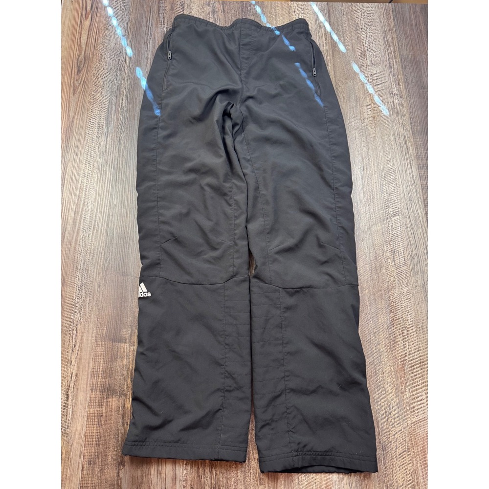 Adidas NHL Authentic Collection Black Mesh Lined Track Pants Mens XL